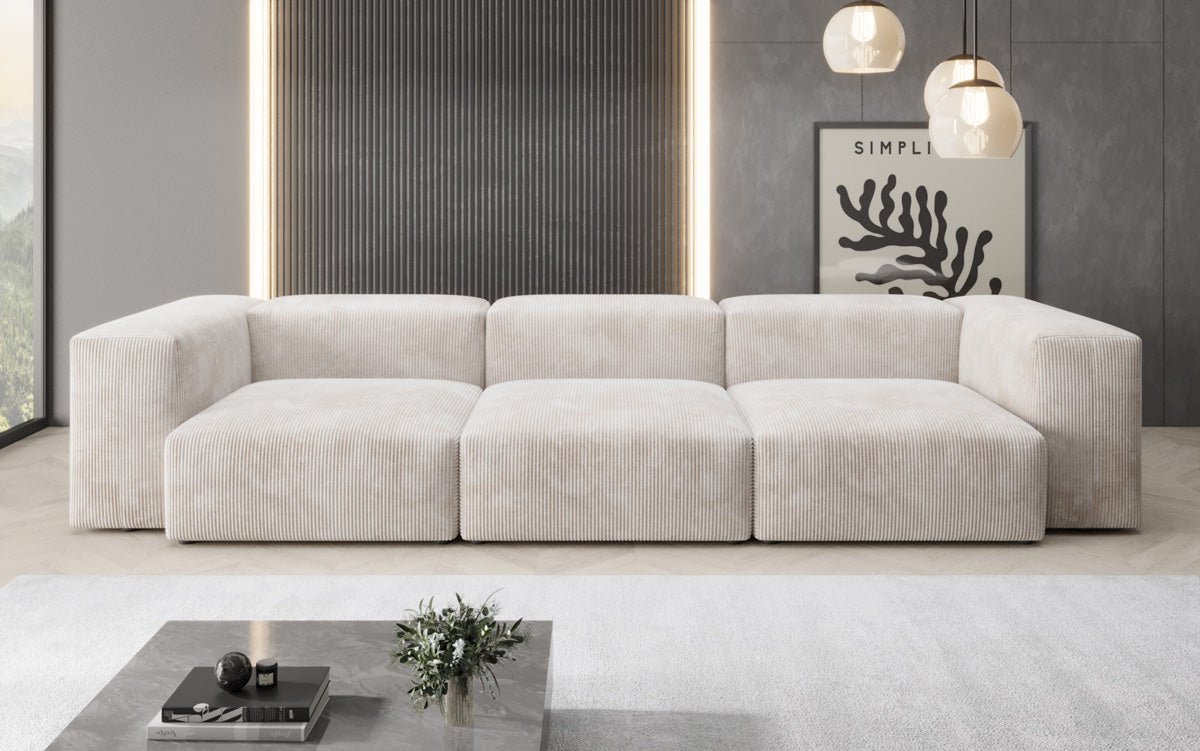 Designer 3-sæders sofa Snug i fløjl