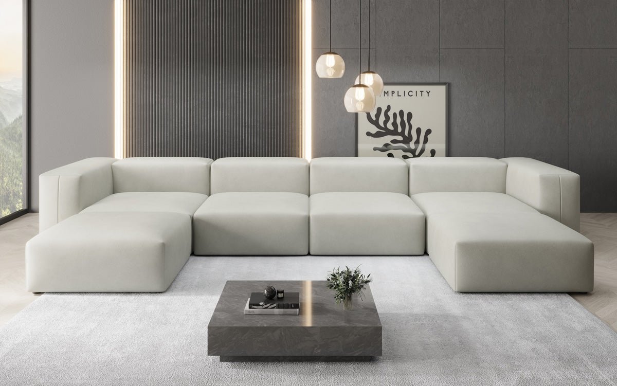 Designer U Sofa Snug i ægte læder