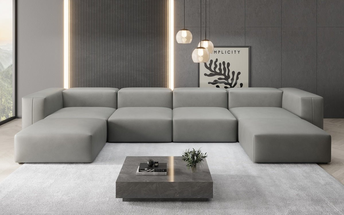 Designer U Sofa Snug i ægte læder