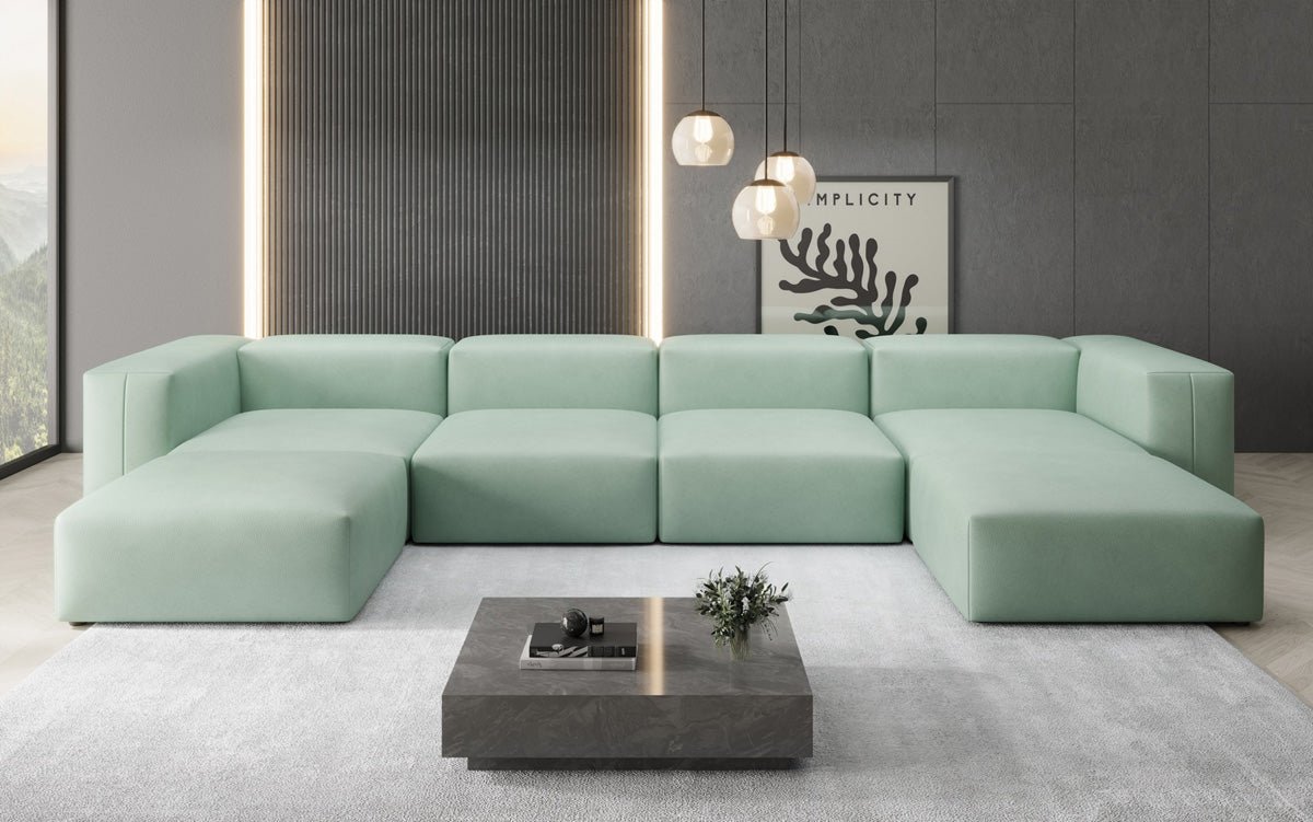 Designer U Sofa Snug i ægte læder