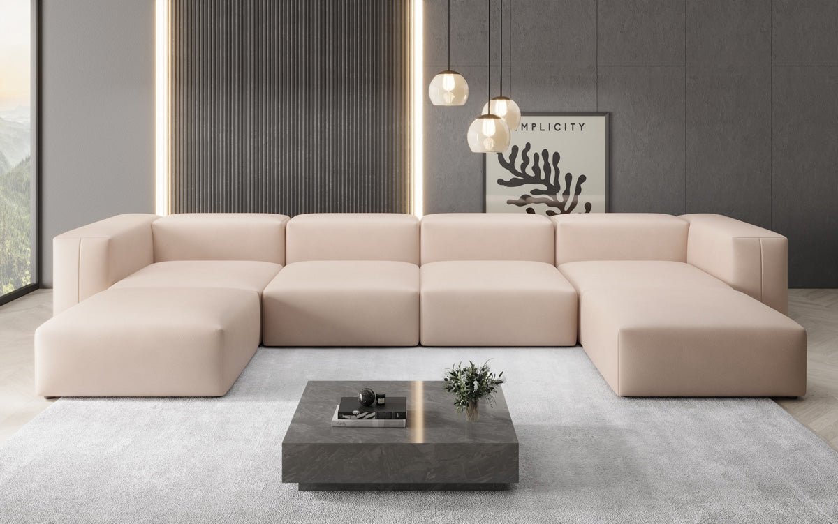 Designer U Sofa Snug i ægte læder