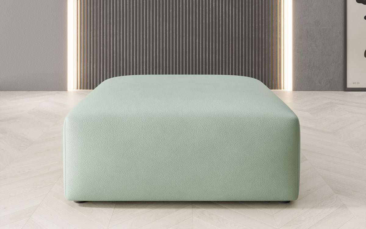 Sidebord 80 cm Snug af ægte læder