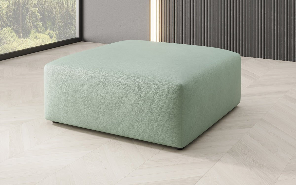 Sidebord 80 cm Snug af ægte læder
