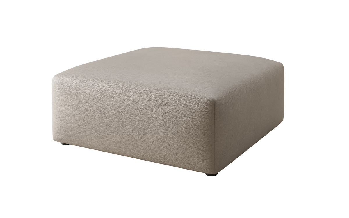 Sidebord 80 cm Snug af ægte læder