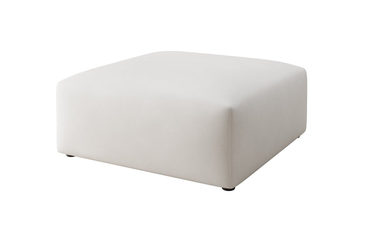 Sidebord 80 cm Snug af ægte læder