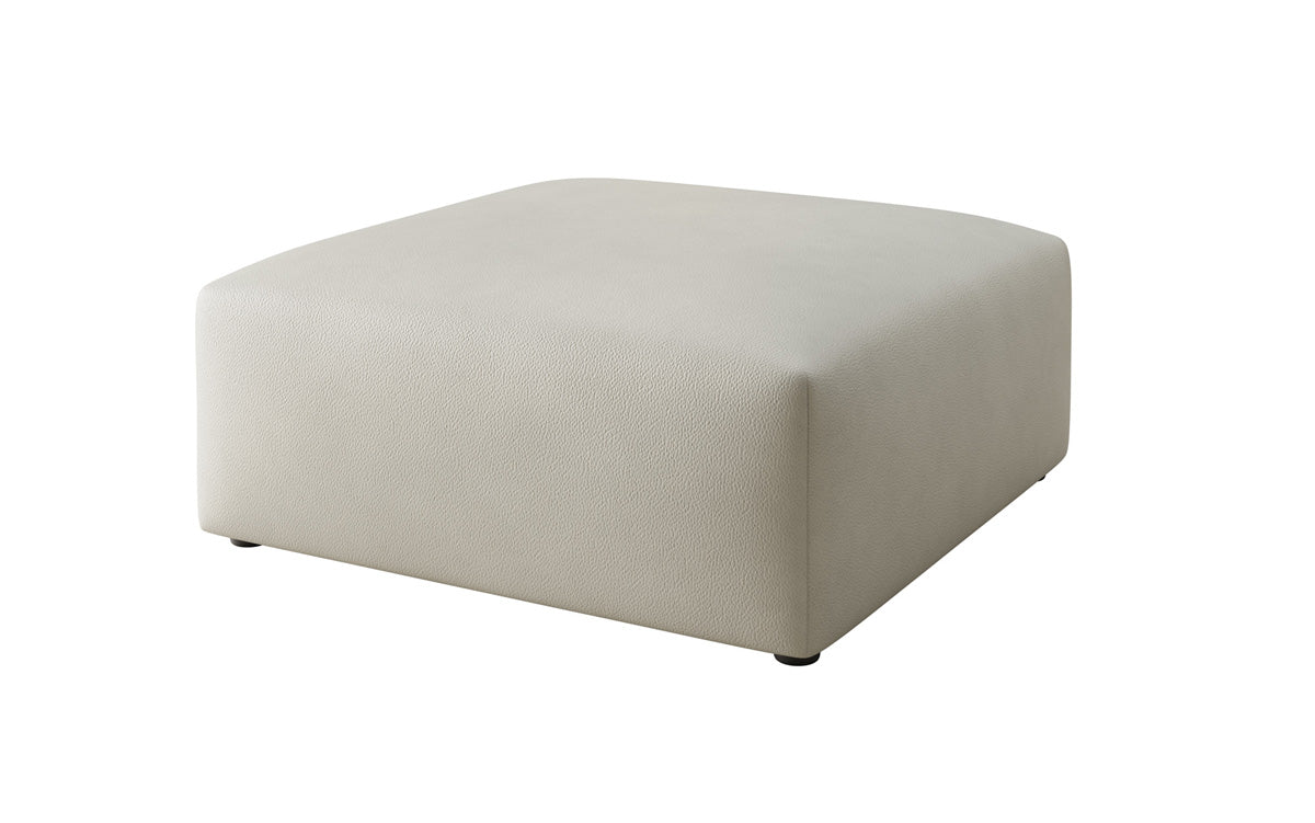 Sidebord 80 cm Snug af ægte læder