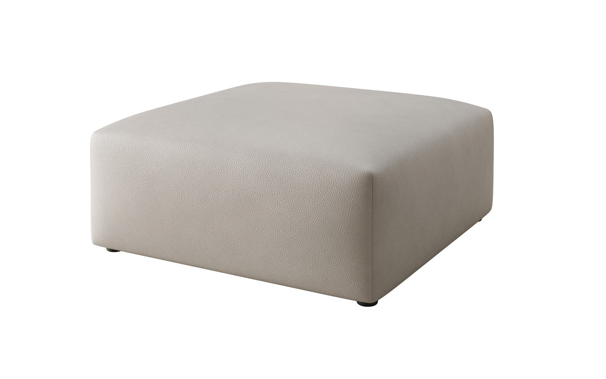 Sidebord 80 cm Snug af ægte læder