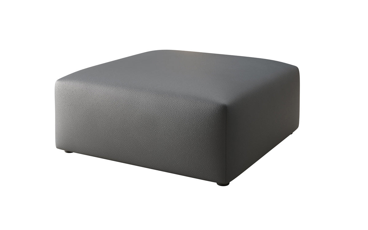 Sidebord 80 cm Snug af ægte læder