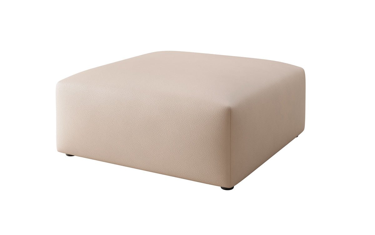 Sidebord 80 cm Snug af ægte læder