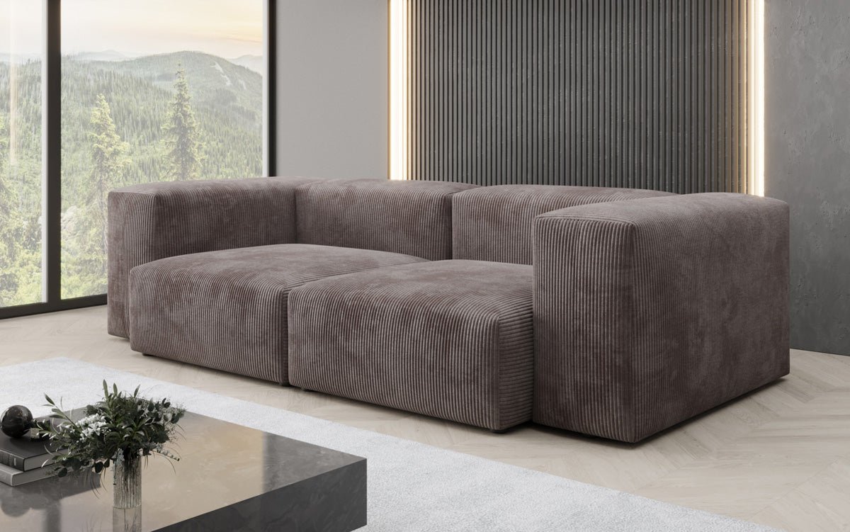 Designer 2-personers sofa Snug i fløjl