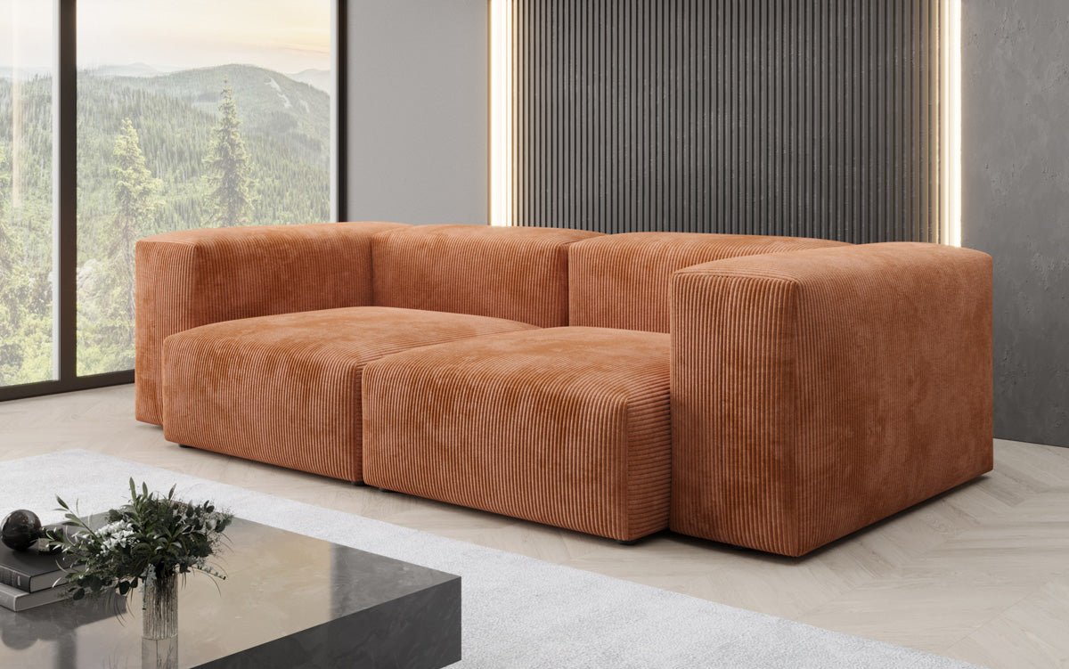 Designer 2-personers sofa Snug i fløjl