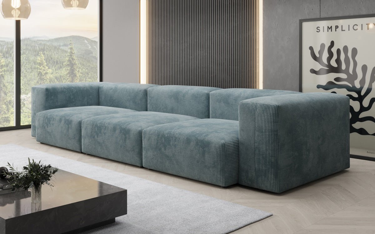 Designer 3-sæders sofa Snug i fløjl