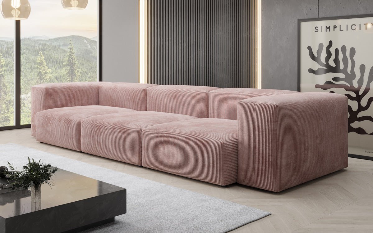 Designer 3-sæders sofa Snug i fløjl