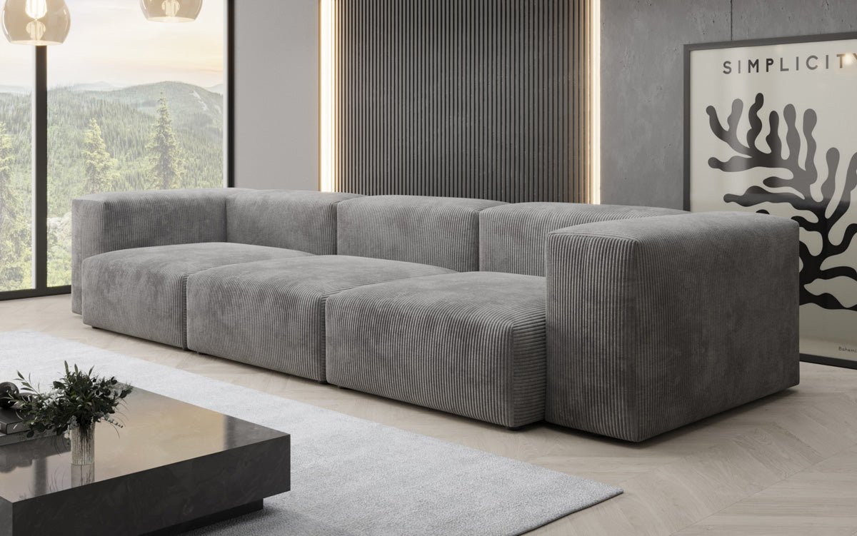 Designer 3-sæders sofa Snug i fløjl