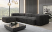 Designer L-shaped Sofa Snug in Cord