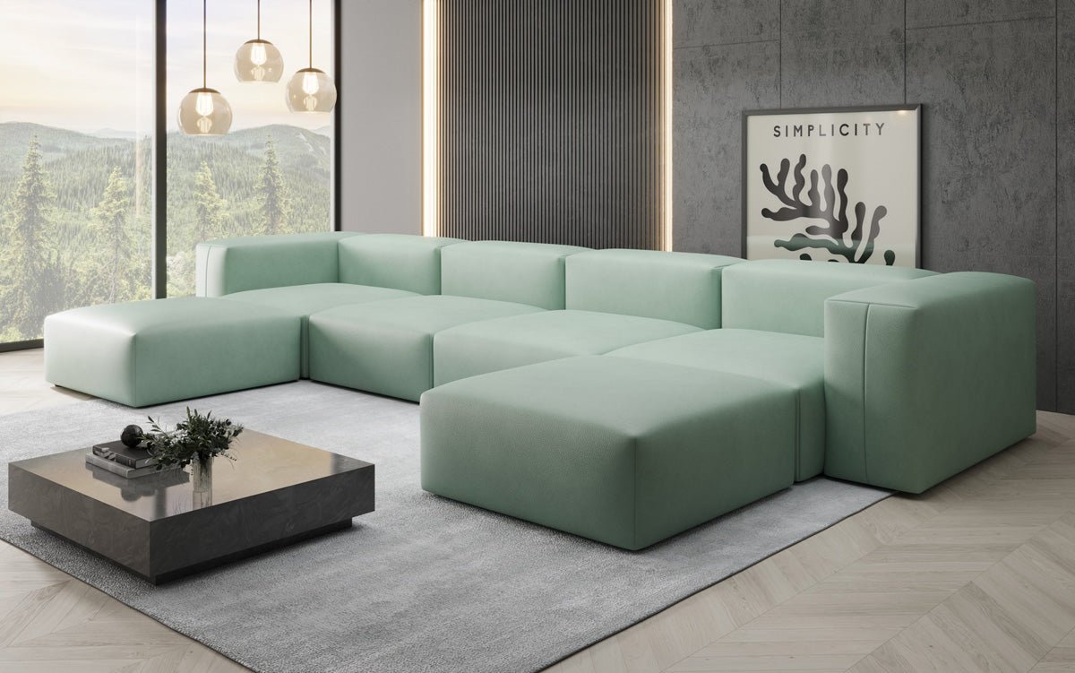 Designer U Sofa Snug i ægte læder