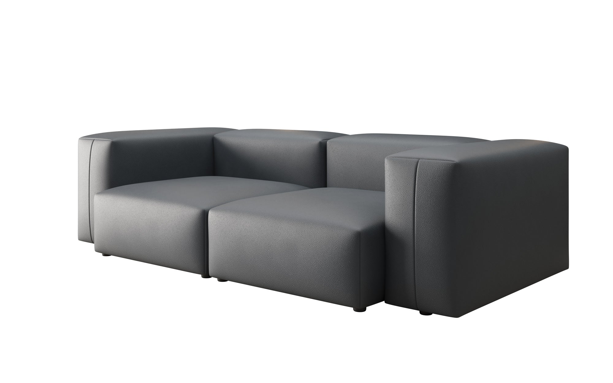 Designer 2-personers sofa Snug i ægte læder