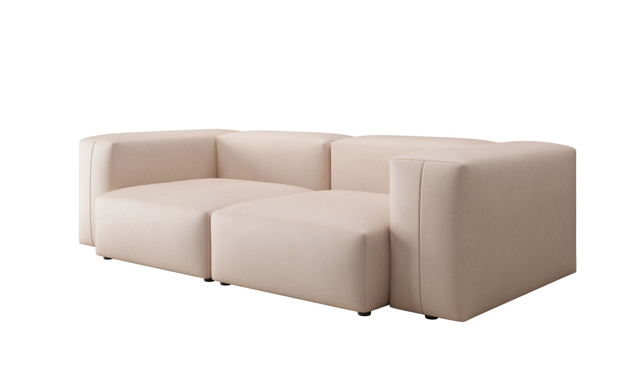 Designer 2-personers sofa Snug i ægte læder