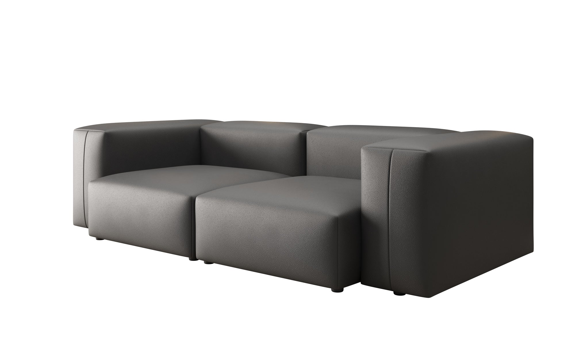 Designer 2-personers sofa Snug i ægte læder