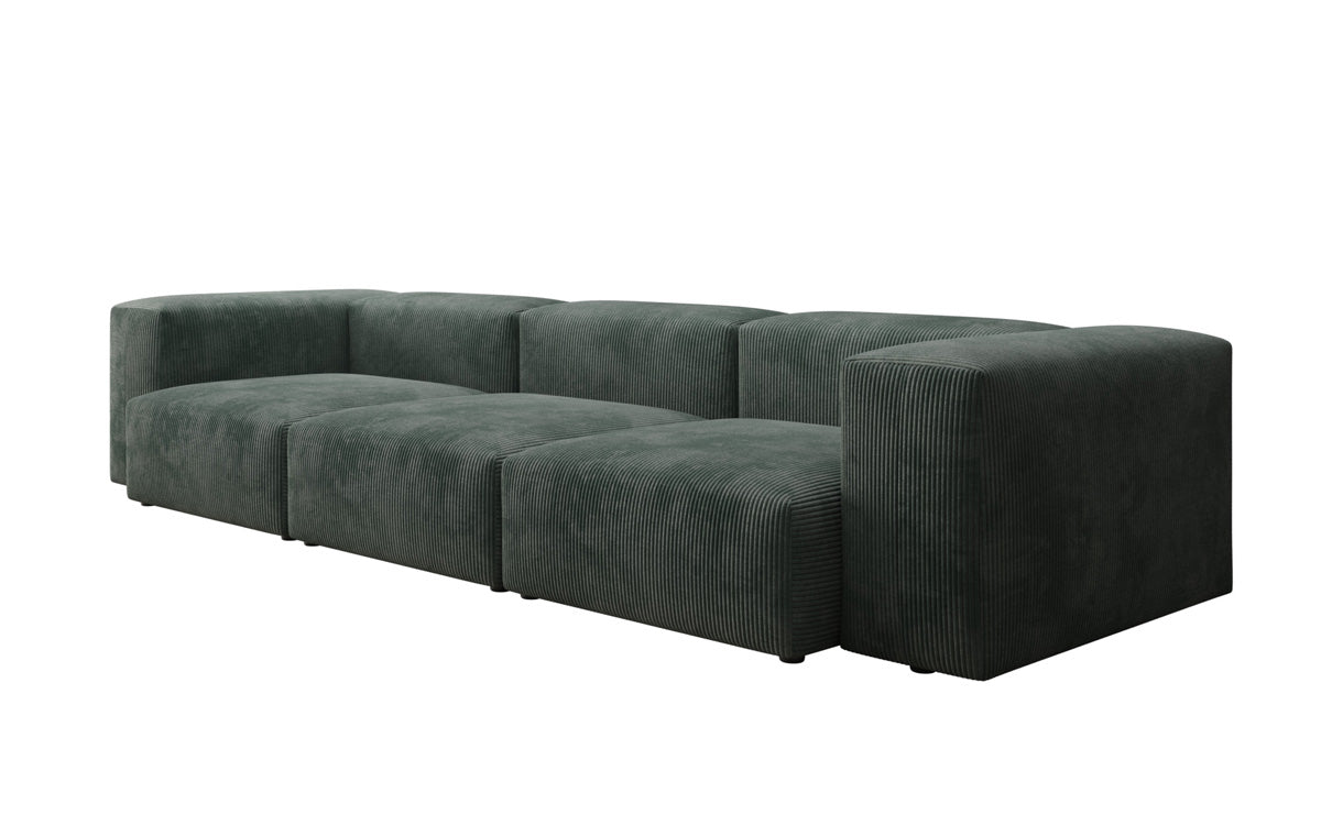 Designer 3-sæders sofa Snug i fløjl