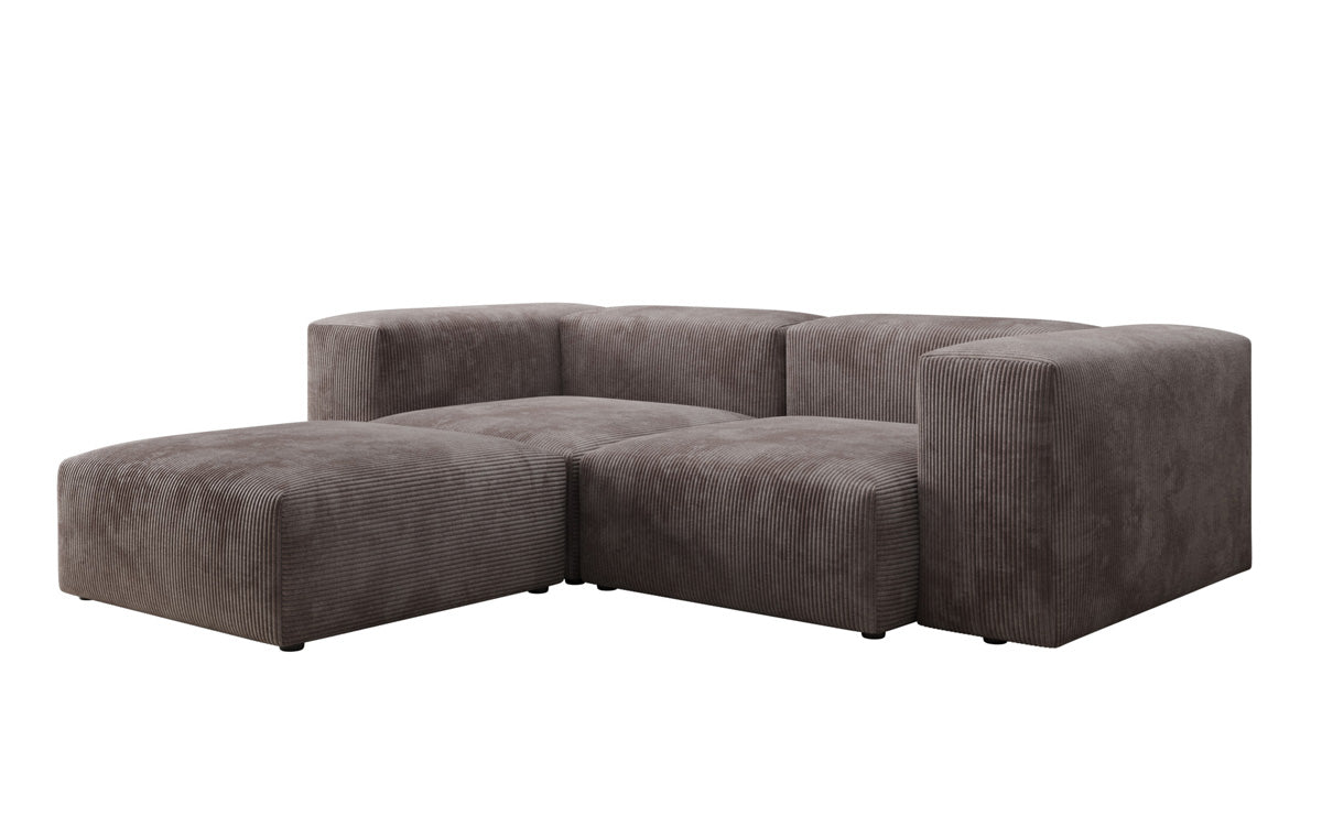 Designer L-sofa Snug Mini i kord