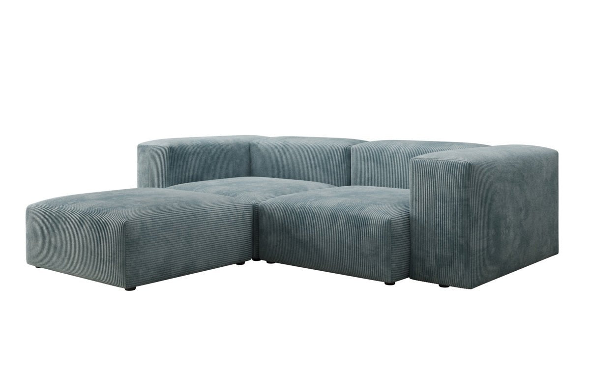 Designer L-sofa Snug Mini i kord