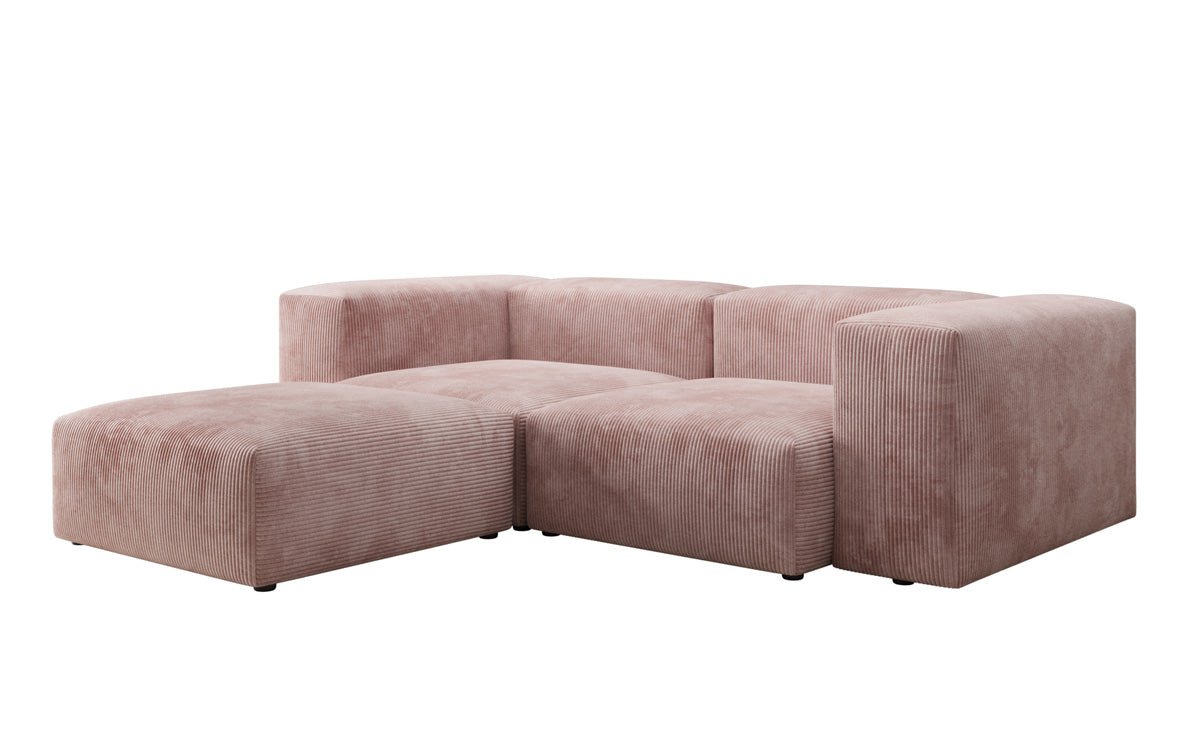 Designer L-sofa Snug Mini i kord