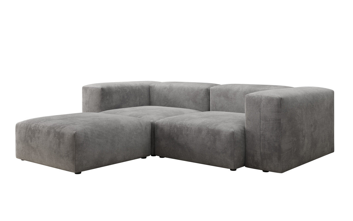 Designer L-sofa Snug Mini i kord