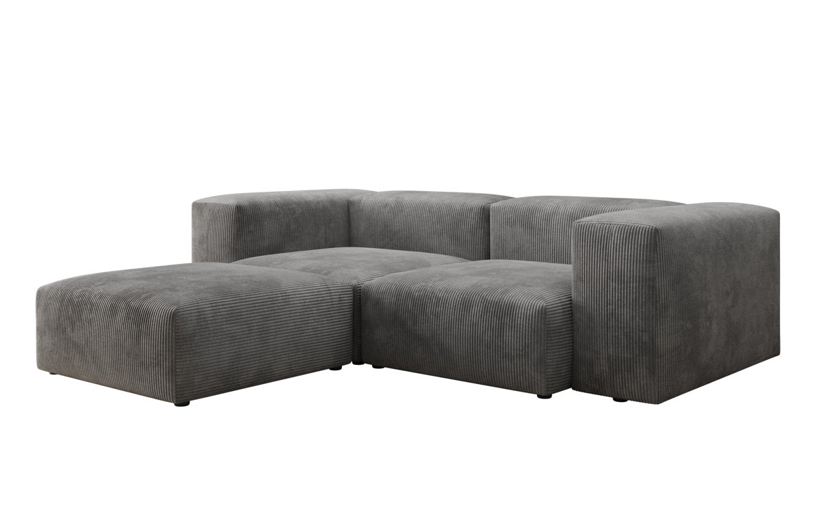 Designer L-sofa Snug Mini i kord