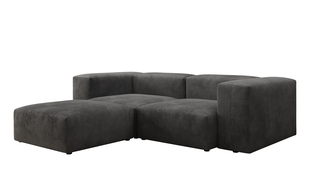 Designer L-sofa Snug Mini i kord