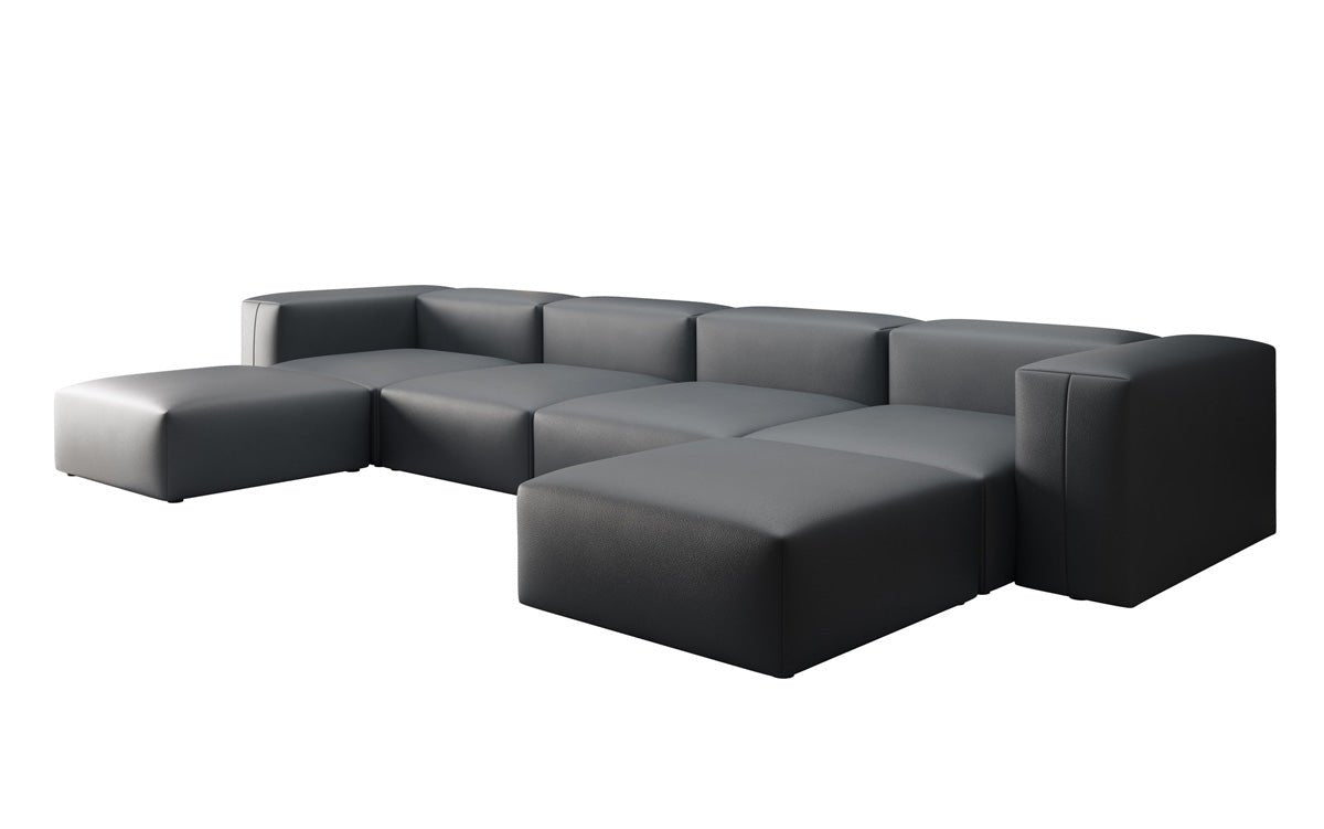 Designer U Sofa Snug i ægte læder