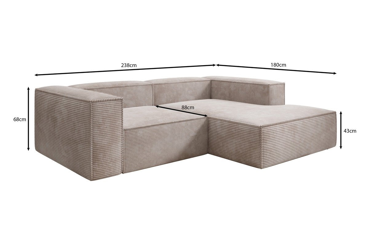 Designer Sofa Lesley L Mini i snor