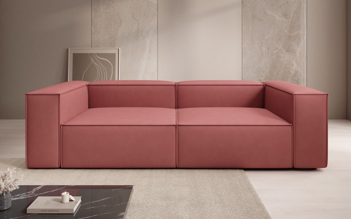Designer Sofa Lesley 3 Sitzer in Stoff