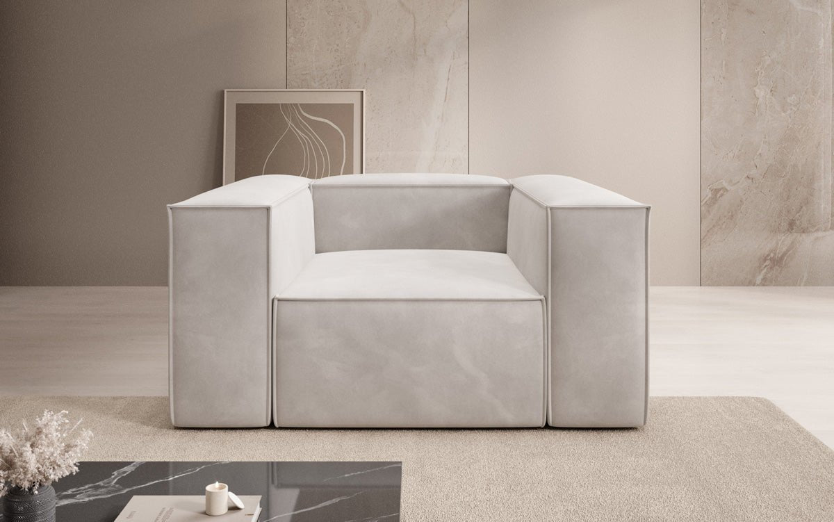 Designer Sofa-Lænestol Lesley i Velour