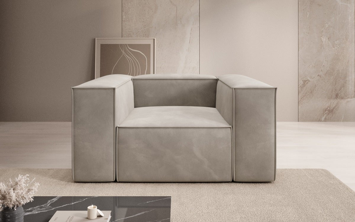 Designer Sofa-Lænestol Lesley i Velour