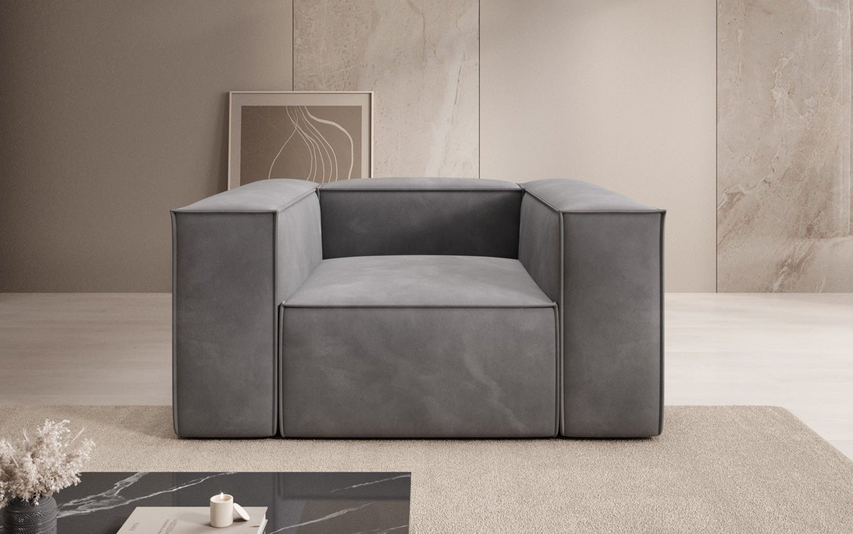 Designer Sofa-Lænestol Lesley i Velour