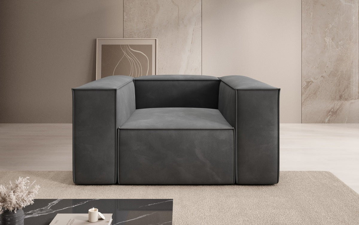 Designer Sofa-Lænestol Lesley i Velour