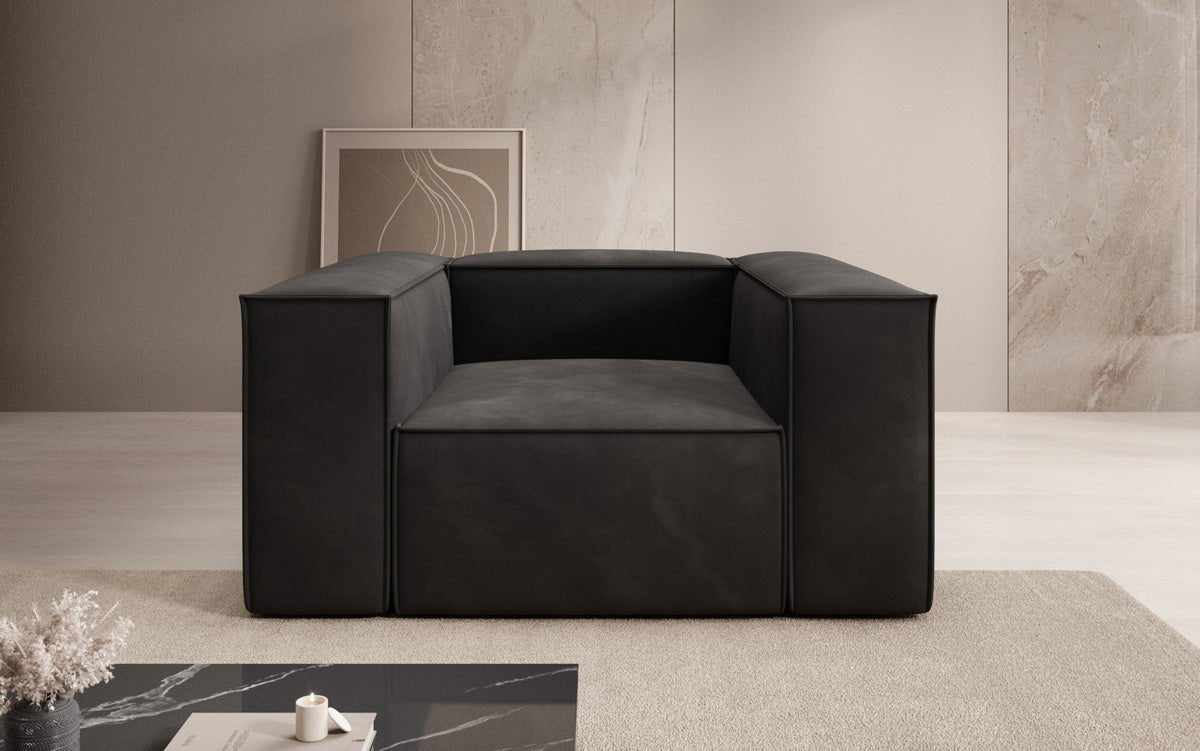 Designer Sofa-Lænestol Lesley i Velour