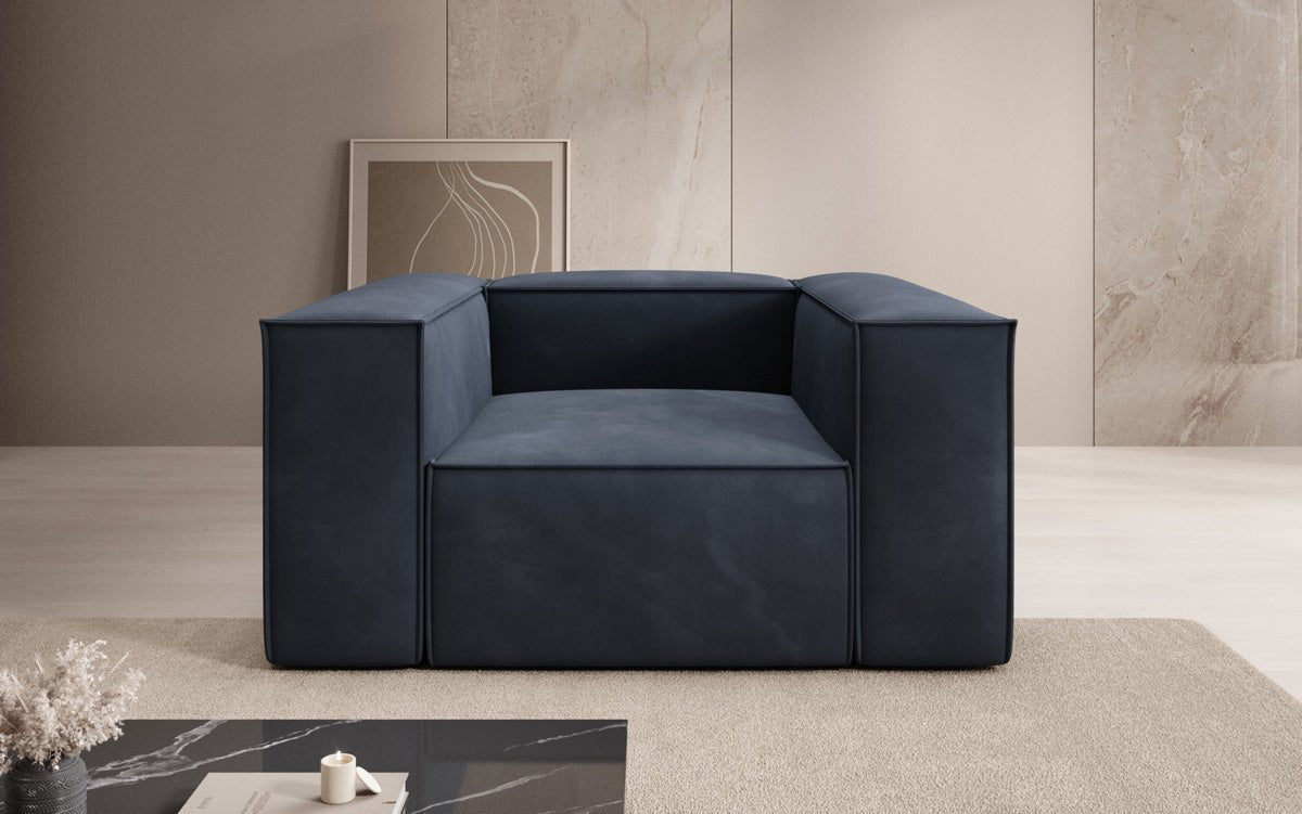 Designer Sofa-Lænestol Lesley i Velour