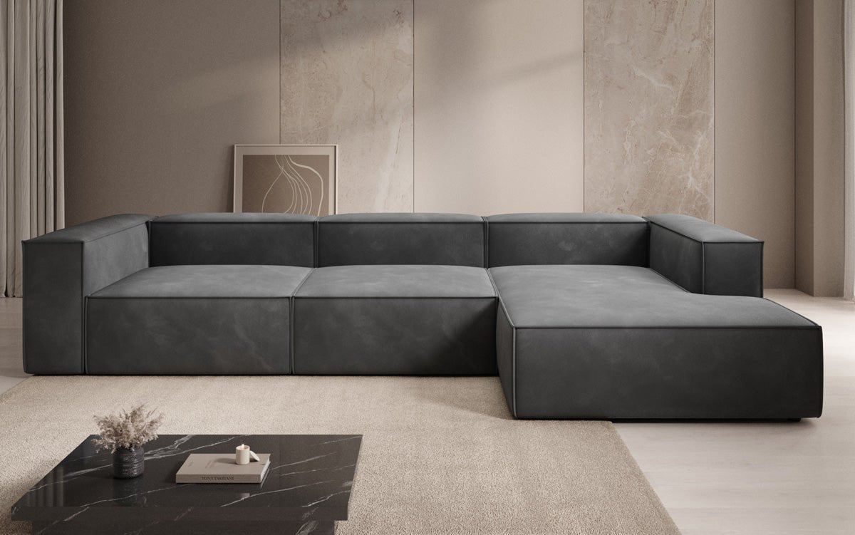 Designer Sofa Lesley L i Velour