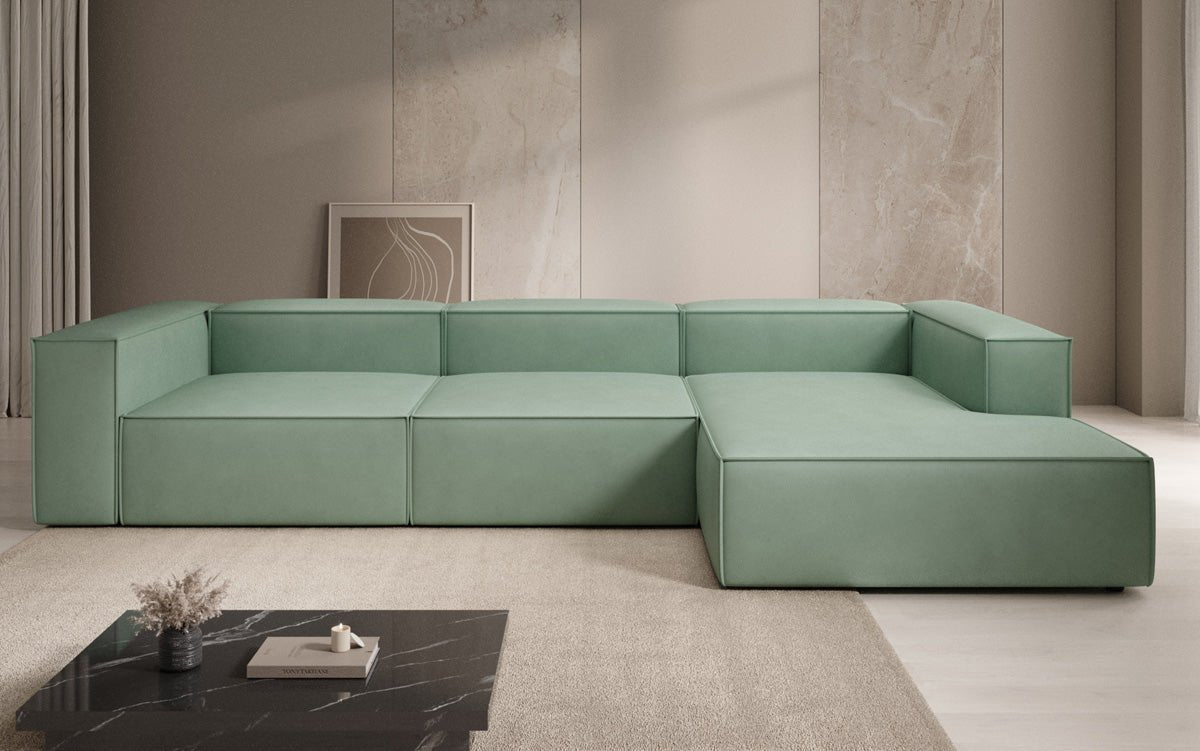 Designer Sofa Lesley L i ægte læder