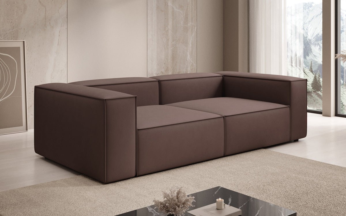 Designer Sofa Lesley 3 Sitzer in Stoff