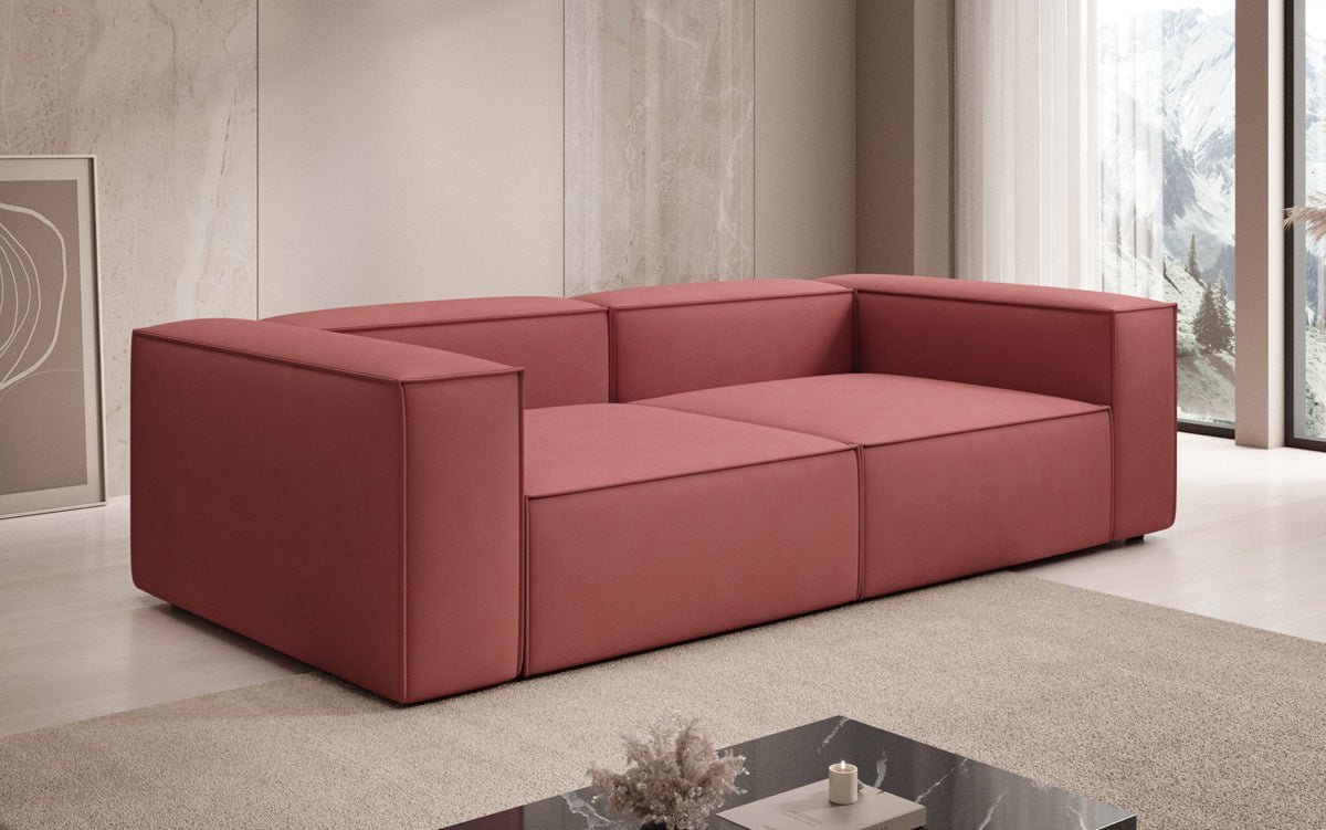 Designer Sofa Lesley 3 Sitzer in Stoff