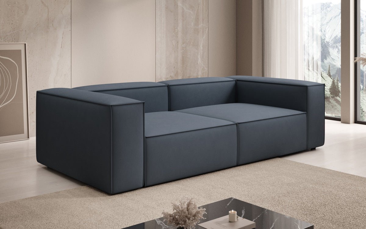 Designer Sofa Lesley 3 Sitzer in Stoff