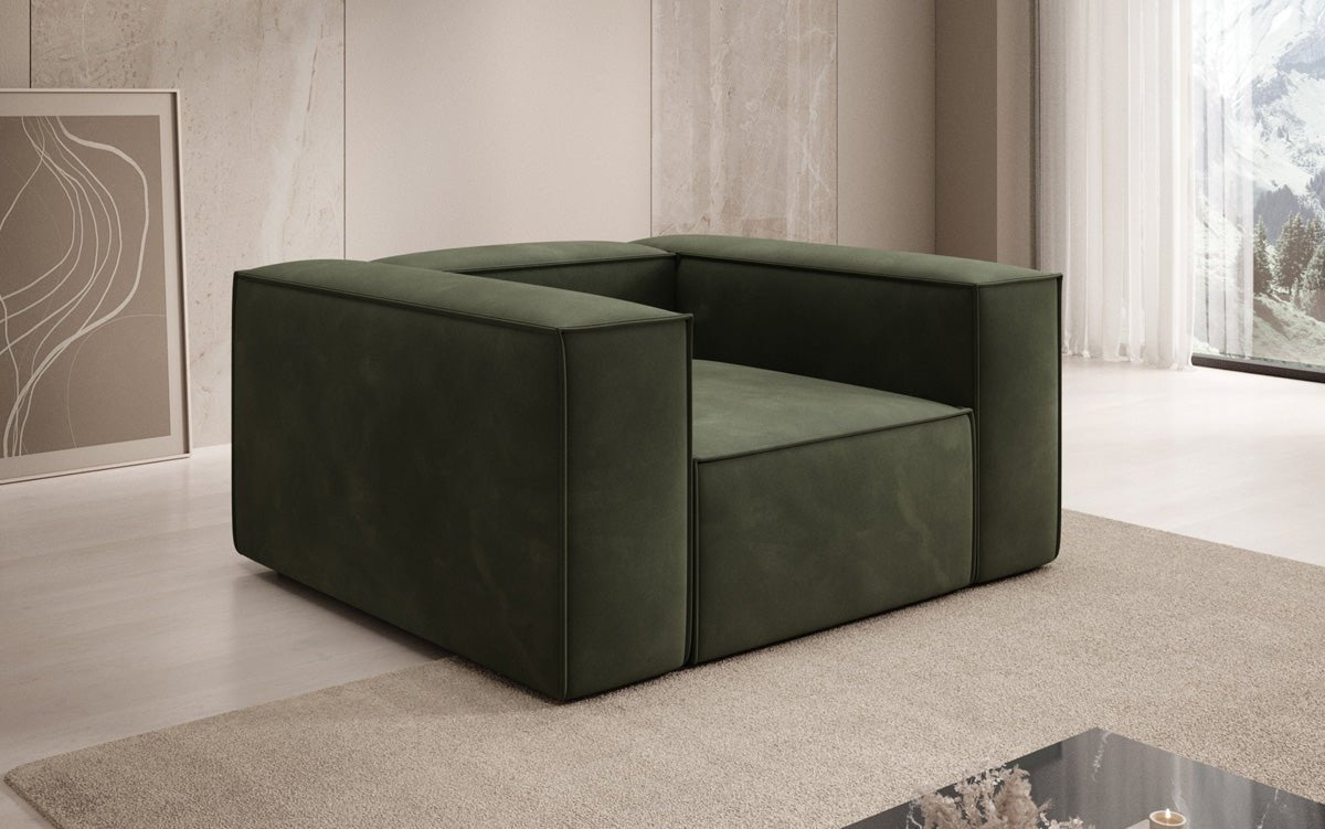 Designer Sofa-Lænestol Lesley i Velour