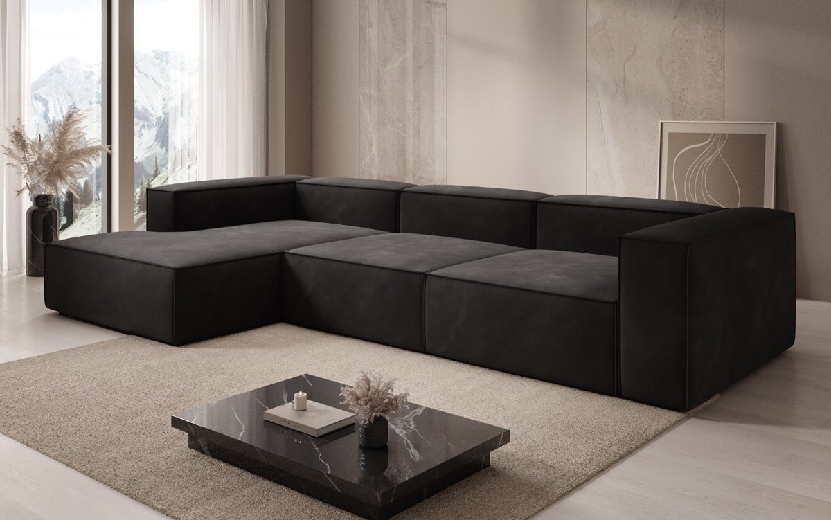Designer Sofa Lesley L i Velour