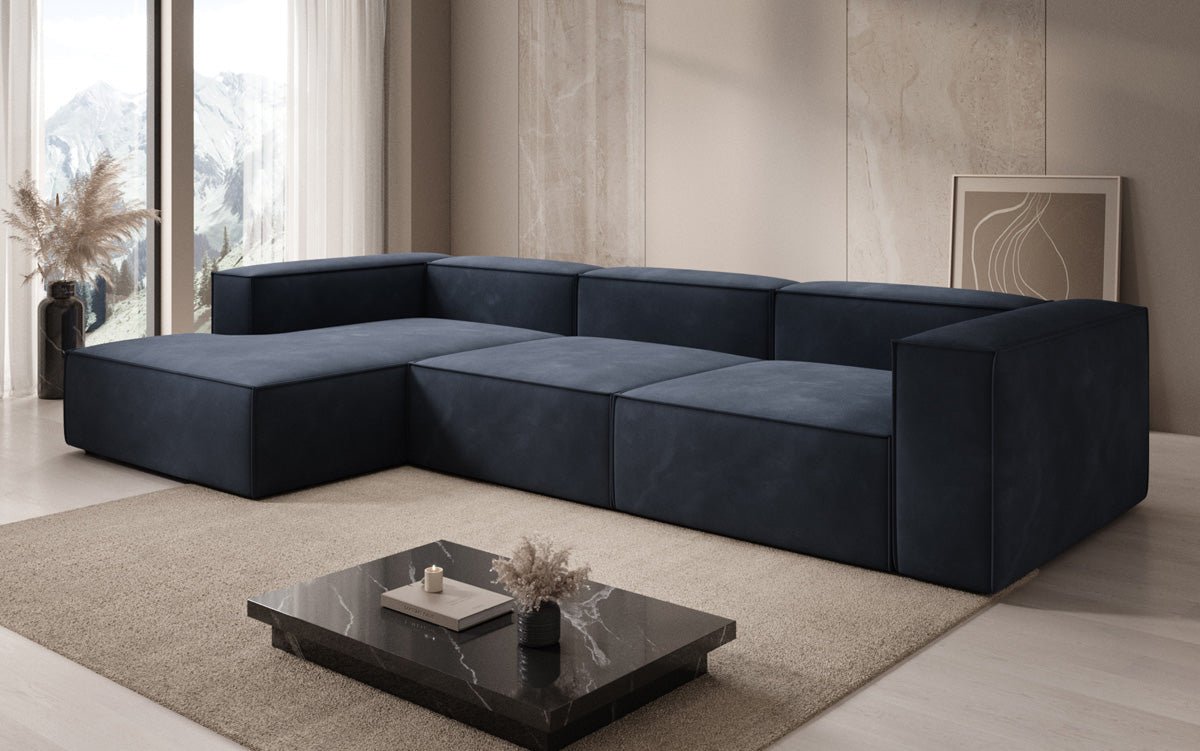 Designer Sofa Lesley L i Velour