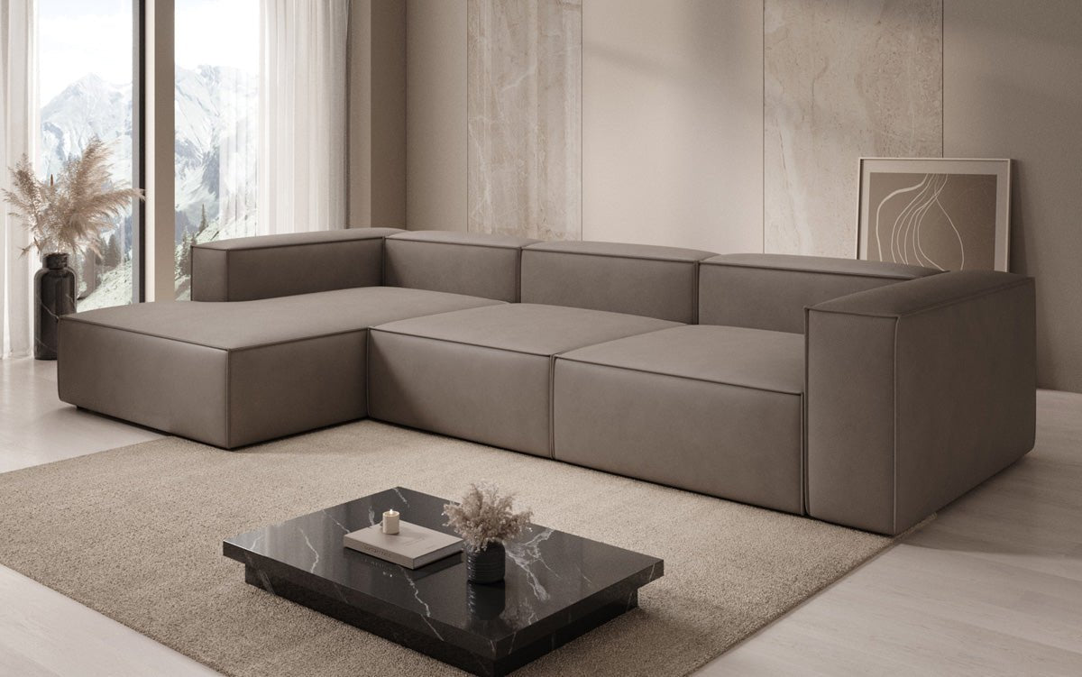 Designer Sofa Lesley L i ægte læder
