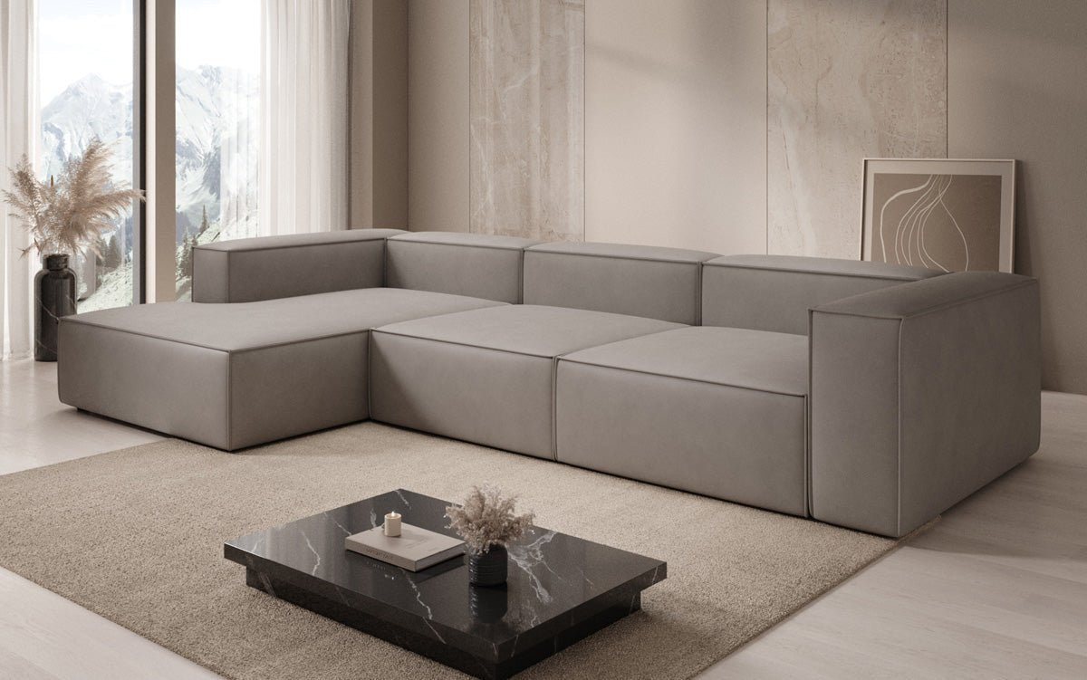 Designer Sofa Lesley L i ægte læder
