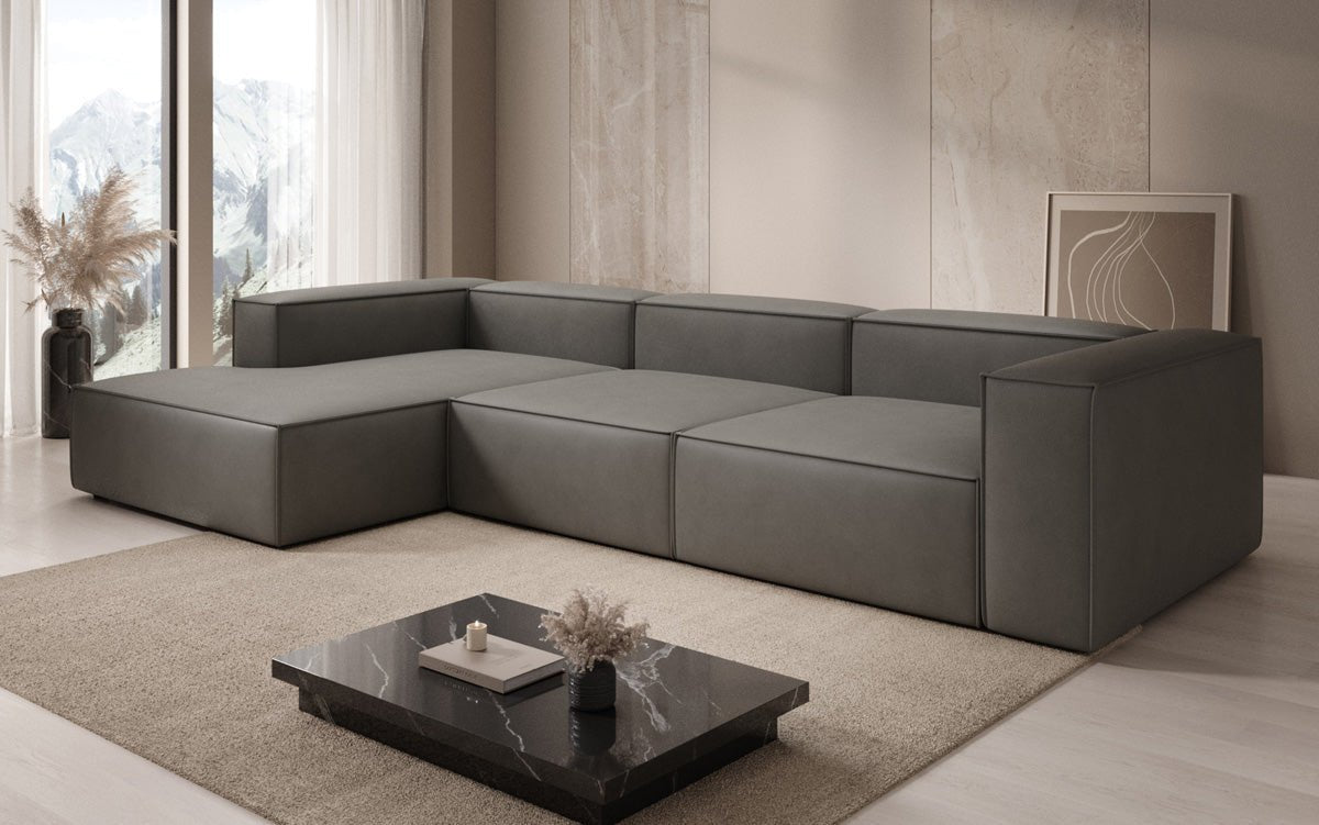 Designer Sofa Lesley L i ægte læder